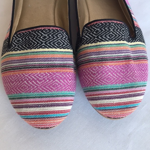 Abound multicolored round toe fabric flats, 9.5M - Picture 2 of 8